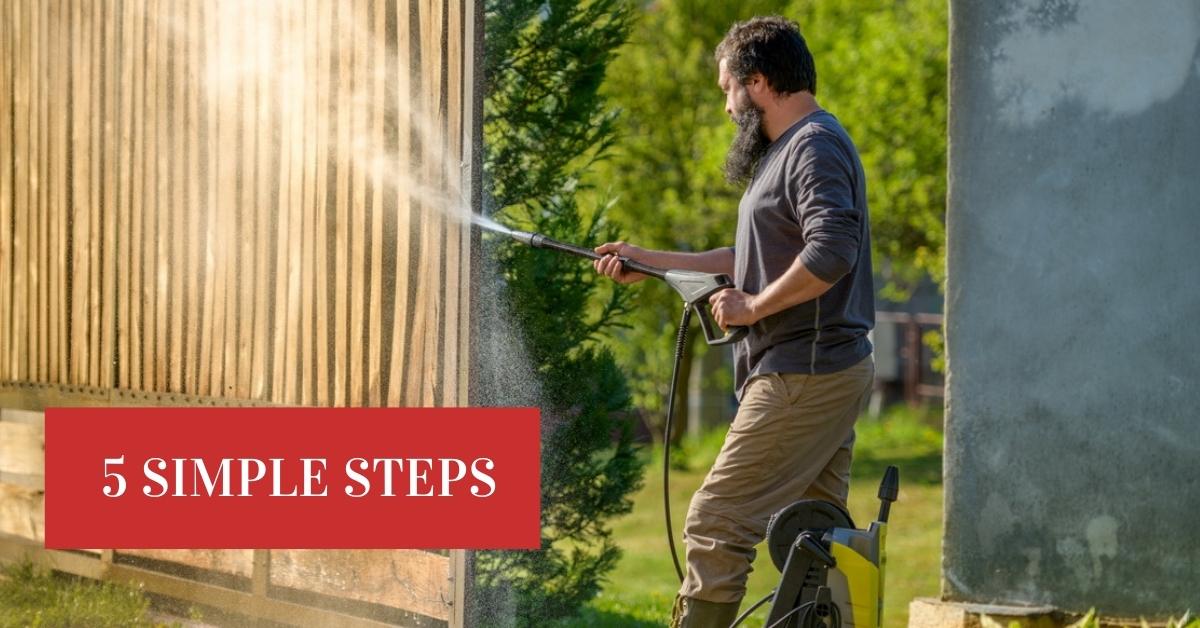 How to Clean a Wood Fence with a Pressure Washer 5 Simple Steps Outerguide